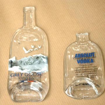 Upcycled Flat Bottle Absolute Serving Platter